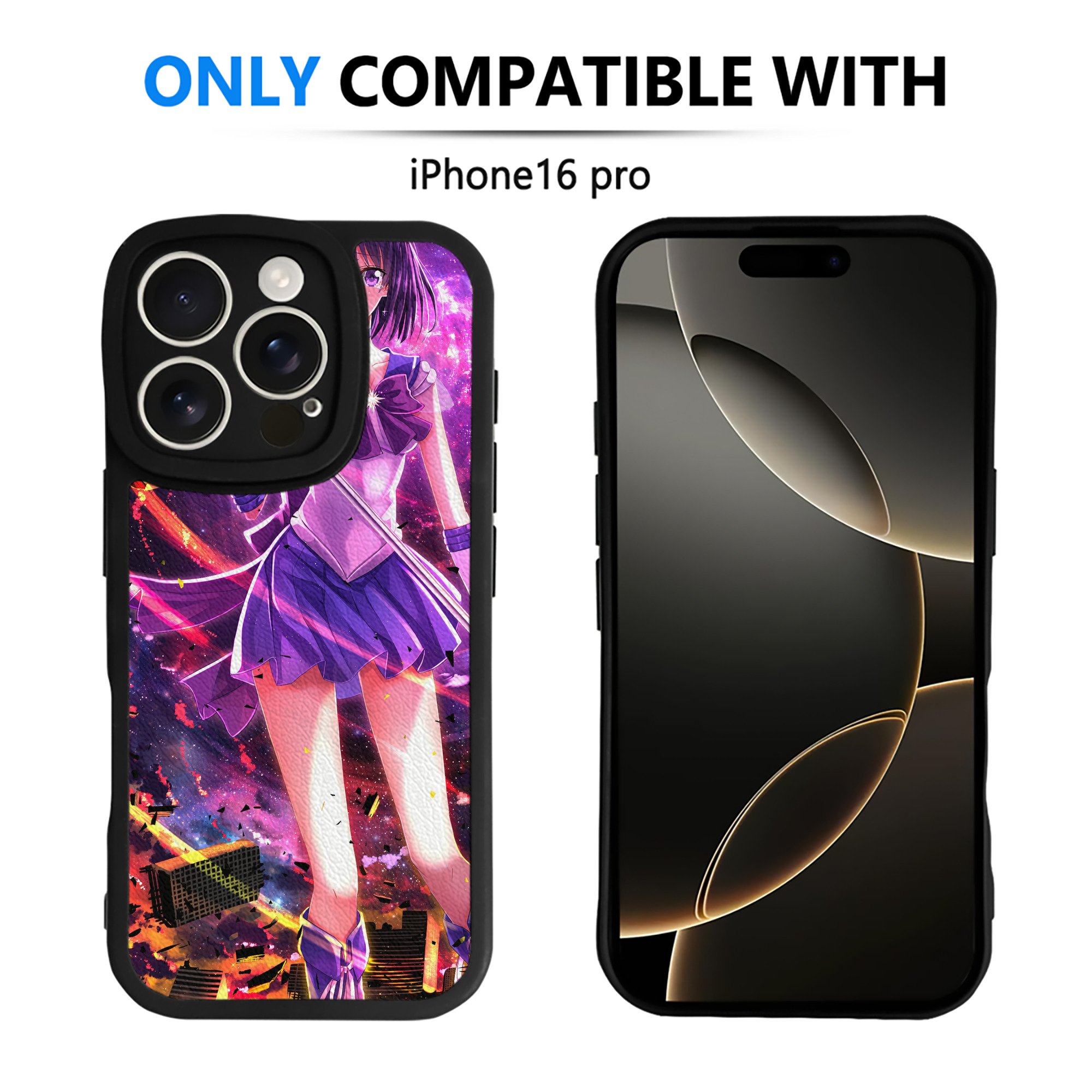 （画像用） 美少女戦士セーラームーン Sailor Moon 【iPhone 16シリーズ対応】シリコンスマホケース（レザー調） 材質：シリコン